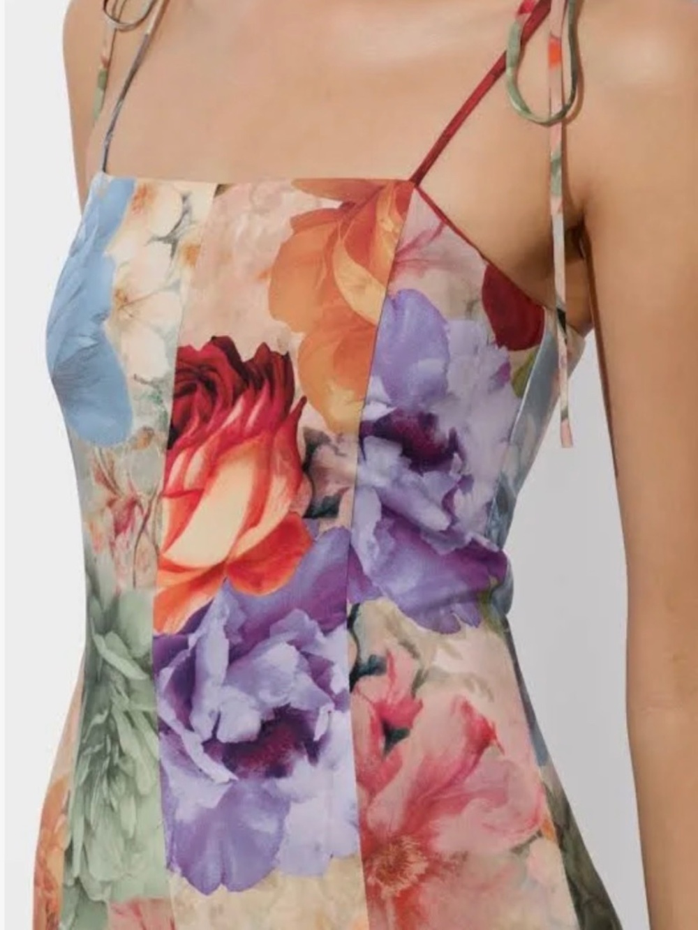 Alice + Olivia Jeanette Storm Floral Midi Dress - Picture 2 of 12